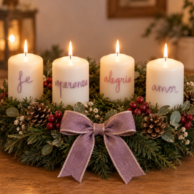 Velas Corona de Adviento