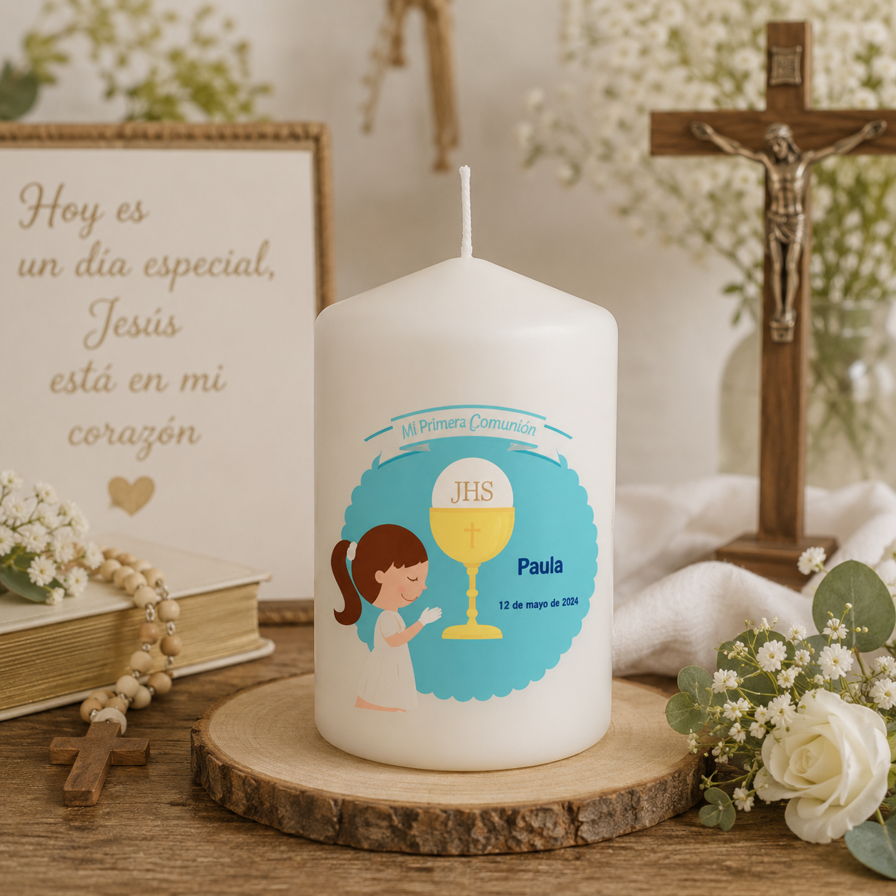 Velas personalizables de Primera Comunión - Imagen 2
