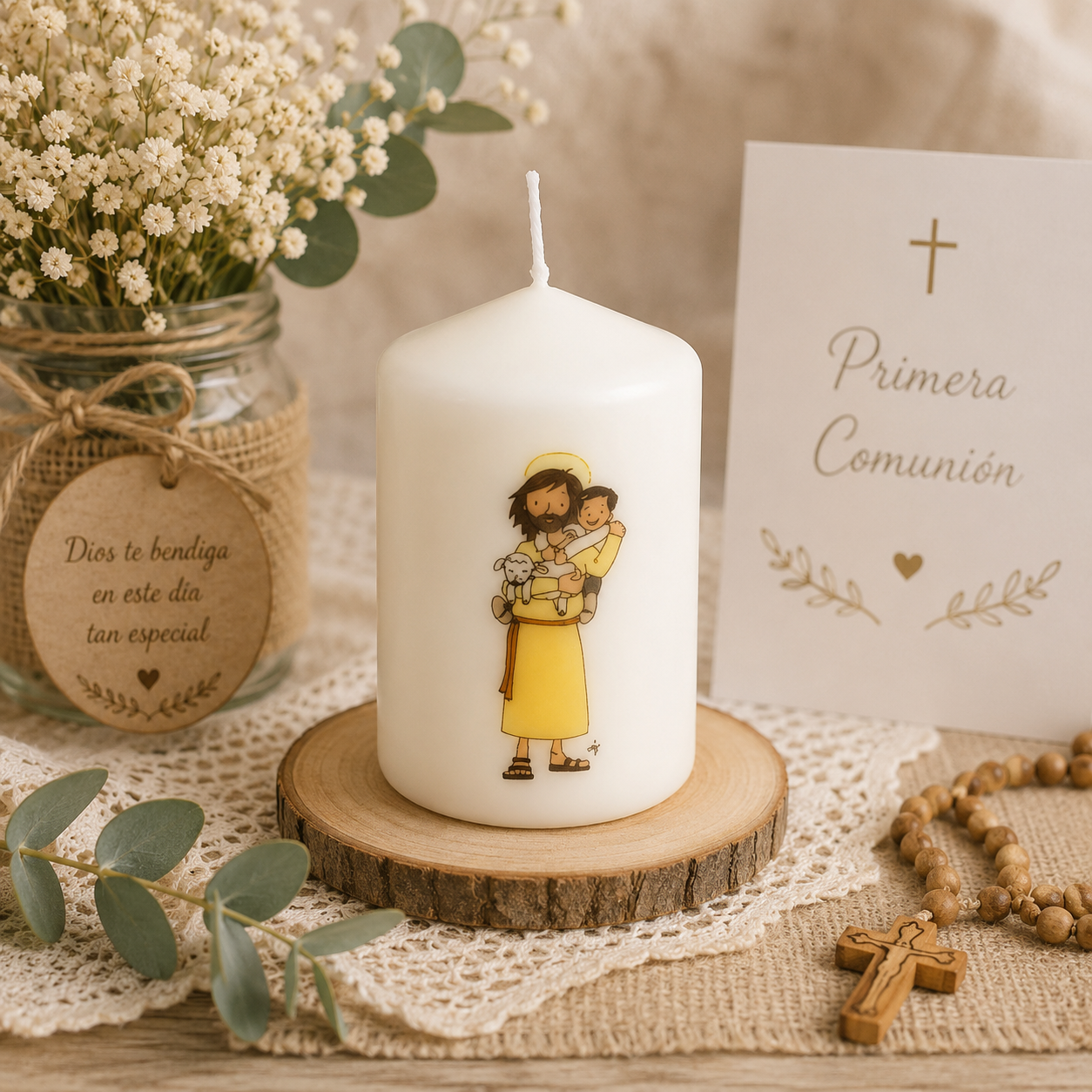 Velas personalizables de Primera Comunión - Imagen 3