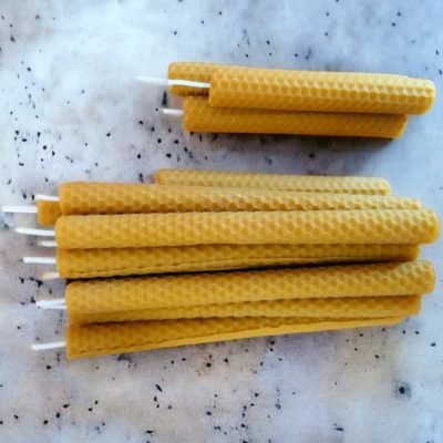 Vela de cera de abeja panal