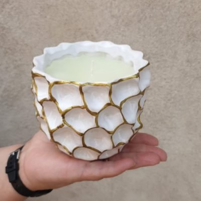 Vela aromática de parafina nardo frasco cerámica